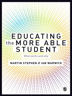 cover image of Educating the More Able Student